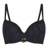 Plage de LingaDore Black Snake noir haut de bikini préformé