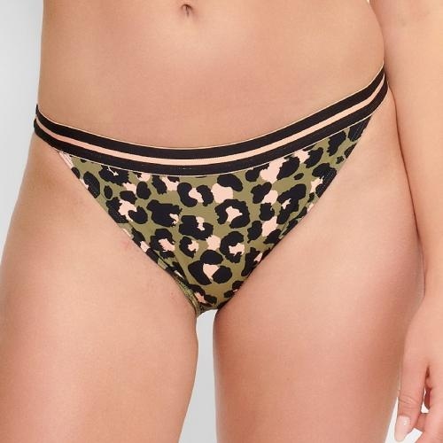 Plage de LingaDore Black Panter animal print slip de bikini