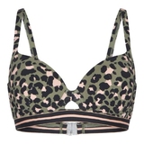 Plage de LingaDore Black Panter animal print haut de bikini préformé