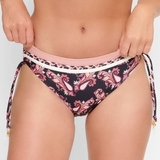 Plage de LingaDore Paisley Love noir/print slip de bikini