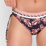 Plage de LingaDore Paisley Love noir/print slip de bikini