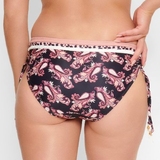Plage de LingaDore Paisley Love noir/print slip de bikini