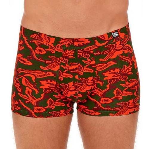 HOM Catalan vert/print boxer