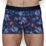 HOM Morgiou bleu/print sport boxer