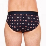 HOM Marius bleu marine/print slip pour hommes