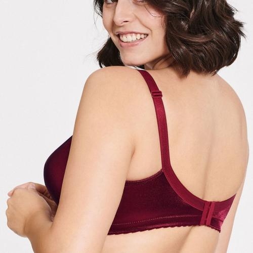 Naturana Minimizer bordeaux soutien-gorge sans armatures en dentelle