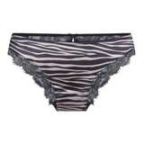 LingaDore Striped Zebra noir/print slip
