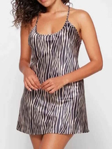 LingaDore Night Striped Zebra noir/print nuisette