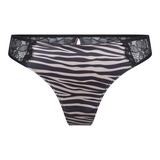 LingaDore Striped Zebra noir/print culotte string