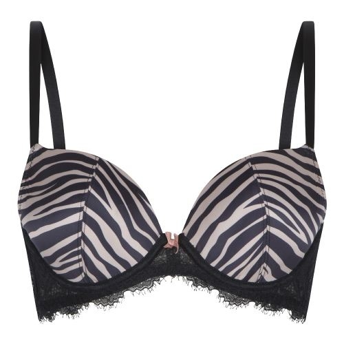 LingaDore Striped Zebra noir/print soutien-gorge push up
