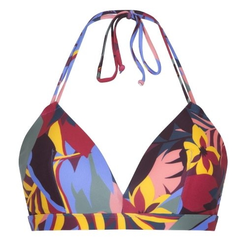 Plage de LingaDore Bright Leaves multicolore/print haut de bikini préformé