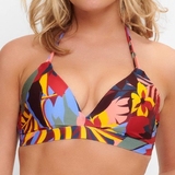 Plage de LingaDore Bright Leaves multicolore/print haut de bikini préformé