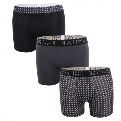 HOM Tommy noir/print boxer