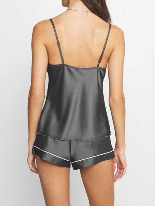 LingaDore Night Simple Satin anthracite shortama