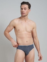 Tom Tailor Blue Medium bleu marine/print slip pour hommes