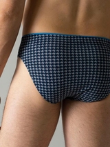 Tom Tailor Blue Medium bleu marine/print slip pour hommes