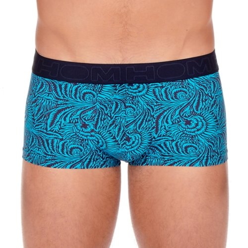 HOM Heliopolis turquoise/print sport trunk
