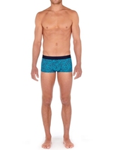 HOM Heliopolis turquoise/print sport trunk
