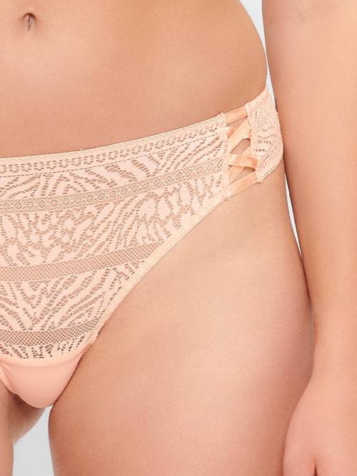 LingaDore Peach Nectar peach pink culotte string