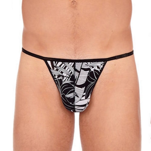 HOM Bendor blanc/noir string pour hommes