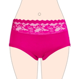 Gianvaglia Broderie fuchsia slip