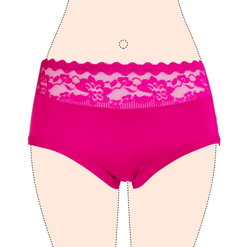 Gianvaglia Broderie fuchsia slip