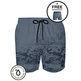 Muchachomalo Réaction de l'eau gris/print maillot de bain pour homme