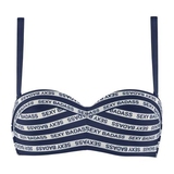 Maillots de bain Marlies Dekkers Sexy Badass bleu marine/blanc haut de bikini préformé