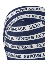 Maillots de bain Marlies Dekkers Sexy Badass bleu marine/blanc haut de bikini préformé