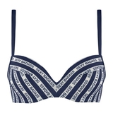Maillots de bain Marlies Dekkers Sexy Badass bleu marine/blanc bikinitop push up