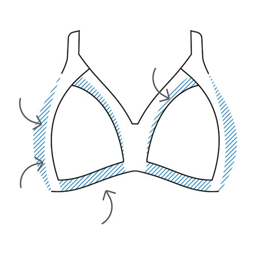 Naturana Minimizer lilas soutien-gorge sans armatures en dentelle