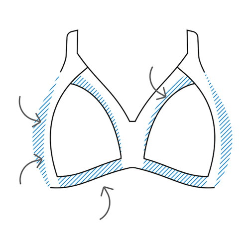 Naturana Minimizer corail soutien-gorge sans armatures en dentelle