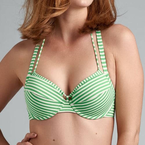 Maillots de bain Marlies Dekkers Holi Vintage vert/blanc bikinitop push up