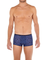 HOM Nassau bleu/print sport trunk
