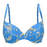 Sapph Comfort print/bleu soutien-gorge push up