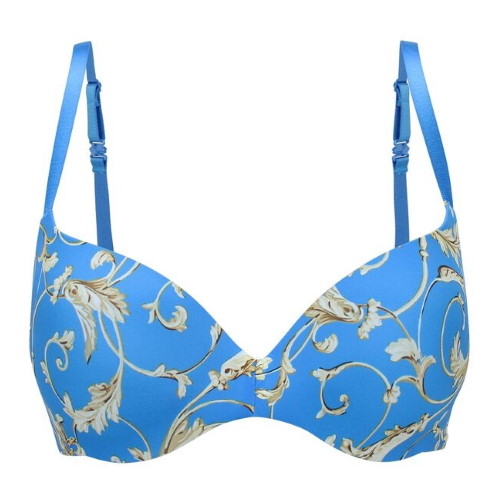 Sapph Comfort print/bleu soutien-gorge push up