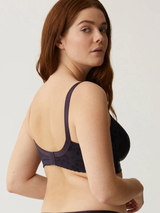 Naturana Minimizer aubergine soutien-gorge sans armatures en dentelle