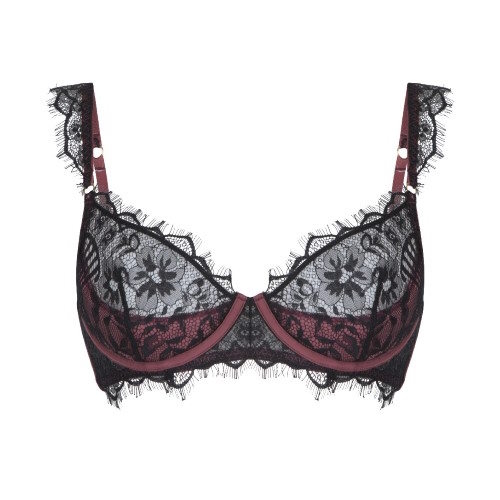 LingaDore LingaDore Love Black Ruby noir/rouge soutien-gorge sans forme