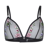 LingaDore LingaDore Love flower Mesh noir/print soutien-gorge sans armatures en dentelle