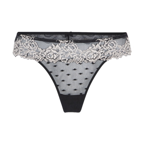 LingaDore Black & Sand noir/ivoire culotte string