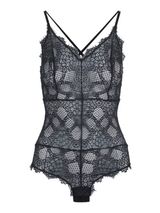 LingaDore Black Peacock noir corselet