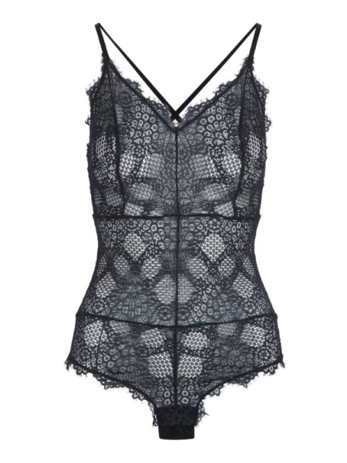 LingaDore Black Peacock noir corselet