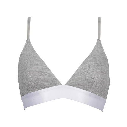 My Basic par After Eden Sporty grey melange soutien-gorge sans armatures en dentelle