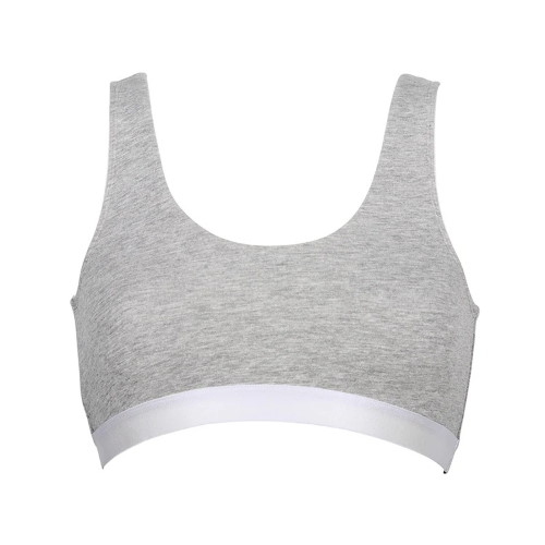 My Basic par After Eden Sporty grey melange soutien-gorge sans armatures en dentelle