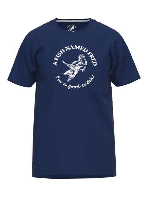 Un poisson nommé Fred 120001 bleu marine/blanc shirt