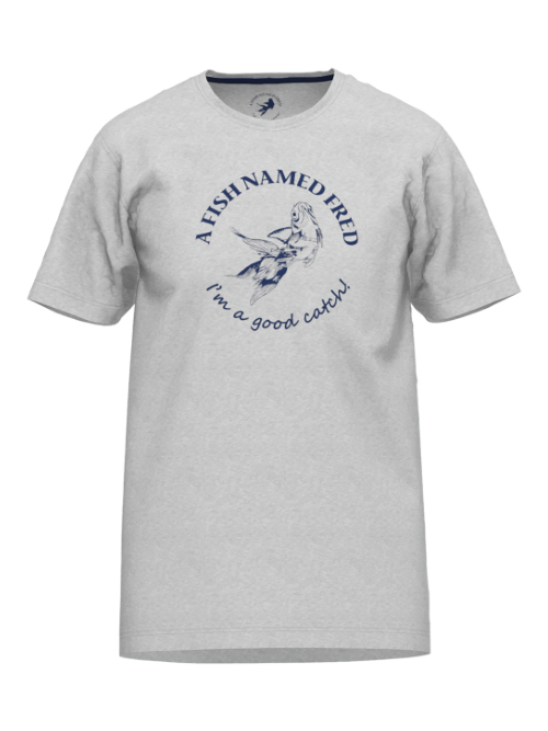 Un poisson nommé Fred 120001 grey melange shirt