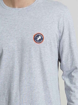 Un poisson nommé Fred 120002 grey melange chemise de pyjama