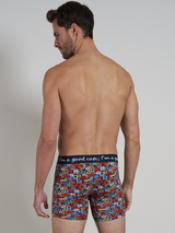 Un poisson nommé Fred Wintersport  bleu marine/print boxer