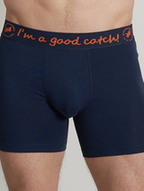 Un poisson nommé Fred Racing bleu marine/print boxer