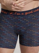 Un poisson nommé Fred Racing bleu marine/print boxer
